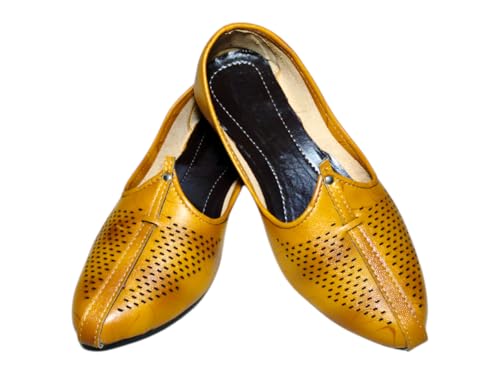 Image of Vestra Aura Ventura Men's Ethnic Mojari Premium Handmade Traditional Footwear Laser Cuts