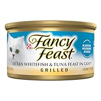 FANCY FEAST Adult Grilled Ocean Whitefish and Tuna in Gravy Wet Cat Food 24x85g
