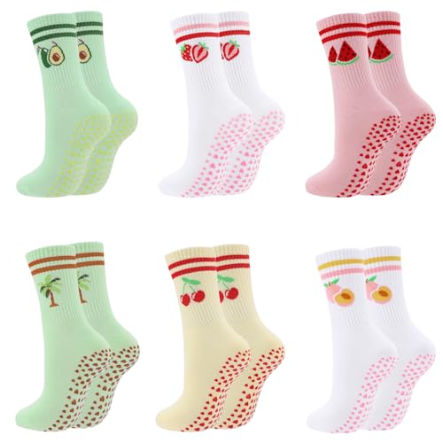 Image of Pilates Grip Yoga Socks for Women Cute Non Slip Socks
