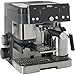 Ninja Luxe Essential 2-in-1 Coffee Maker, Latte, Cappuccino & Espresso Maker with Built-in Coffee Grinder & Milk Frother, Easy to Use, 2 Automated Frothing Modes, Silver, ES501EU