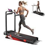 (2026 Upgrade) Walking Pad Treadmill with Incline, Walking Pad with Handle Bar,300lbs Walking Pad with APP, Portable Folding Walking Treadmills for Home/Office with Low Noise