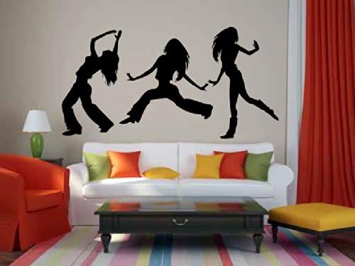 Hip Hop Girls Dancing Vinyl Wall Decal Sticker Graphic By LKS Trading Post
