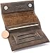 Produktbild Premium Tabaktasche aus Leder - Tabak-Beutel mit Magnetverschluss - Extra Double-Paper- & Filterfach - Dreher-Tasche aus Handarbeit (Vintage Braun)