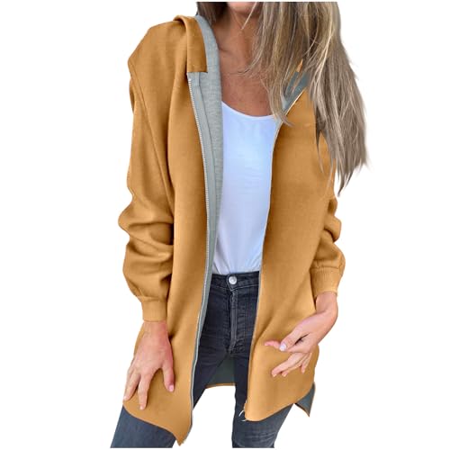 Hooded Cardigan Basic Jacket for Women Winter Fall Long Jacket Hood Outerwear Women 2025 Trendy Y2K