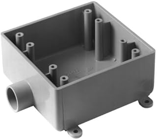 Carlon E9802E Weatherproof Box, 2-Gang, Type: 2FSE, (1) 3/4