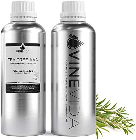Bulk Tea Tree Essential Oil - 32 Oz Tea Tree Essential Oil - 100% Pure & Undiluted Essential Oil - 2 Pounds Tea Tree Oil for DIY Soaps, Candles, and Blends - VINEVIDA