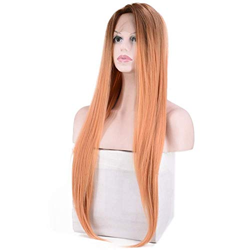 Perruque avant dentelle rose pour masquer une perte de cheveux - 2