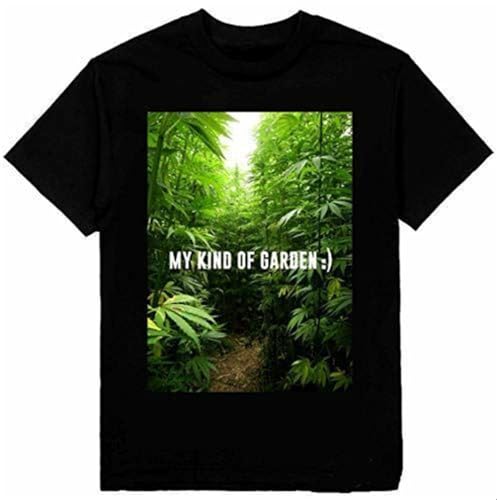 T-shirt weed homme noir Shaka Wear My of Garden fini les tissus fins qui se déforment au lavage