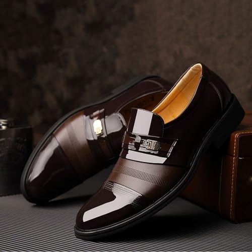 Dress Shoes for Men Classic Modern Men's Oxfords Formal Casual Business Wedding Work Comfortable Slip on Derby Shoes4