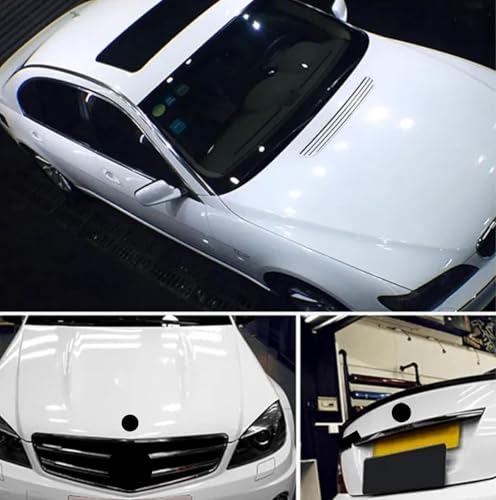 Image of CREON Vinyl Wrap for Car & Bike Self Adhesive Vinyl Wrap Sheet Sticker & Decal Roll Film Auto Car Vehical Air Release (2 feet x 10 feet, White Glossy Wrap)