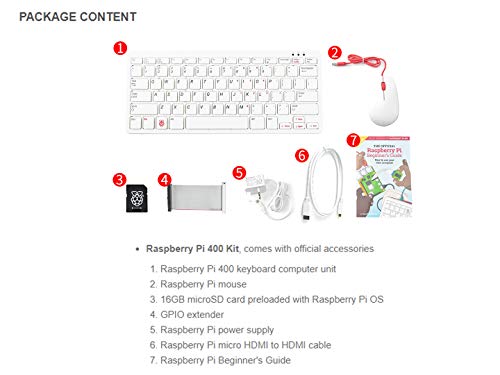 Waveshare RASPBERRY PI 400 US KIT Raspberry Pi 400 A Complete Personal Computer Built Into A Compact Keyboard thumb #1