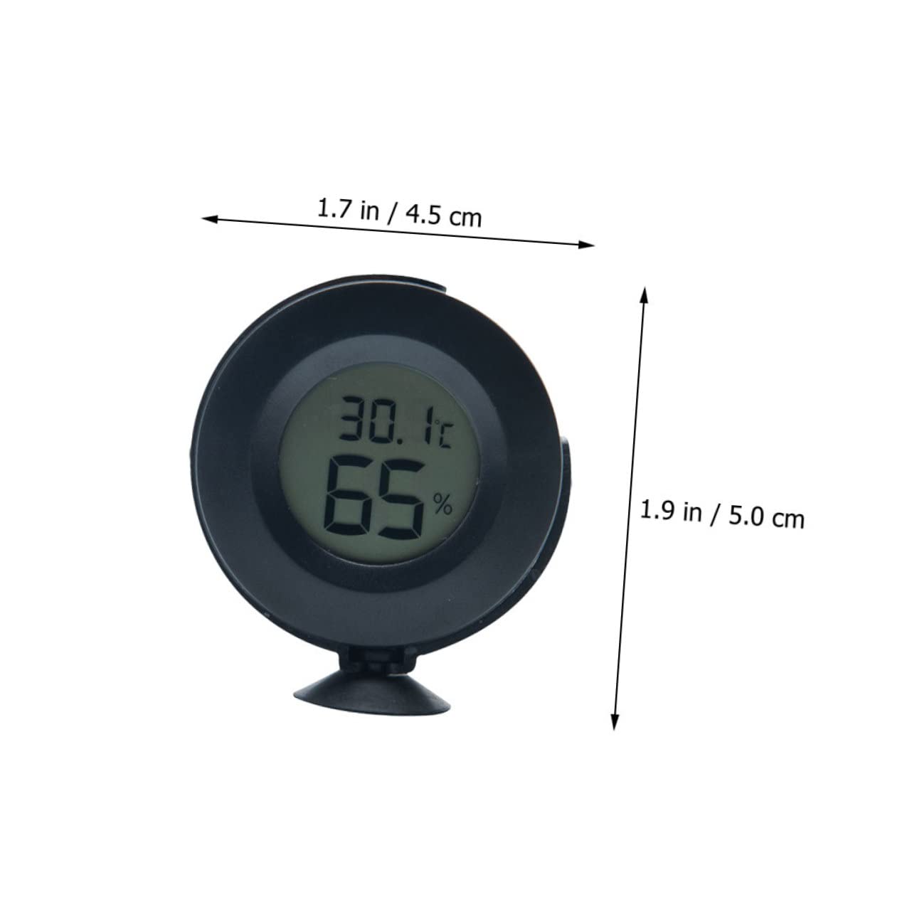 GALPADA Reptile Hygrometer Temperature and Humidity Meter Large LCD Screen Easy to Read for Zoo Use