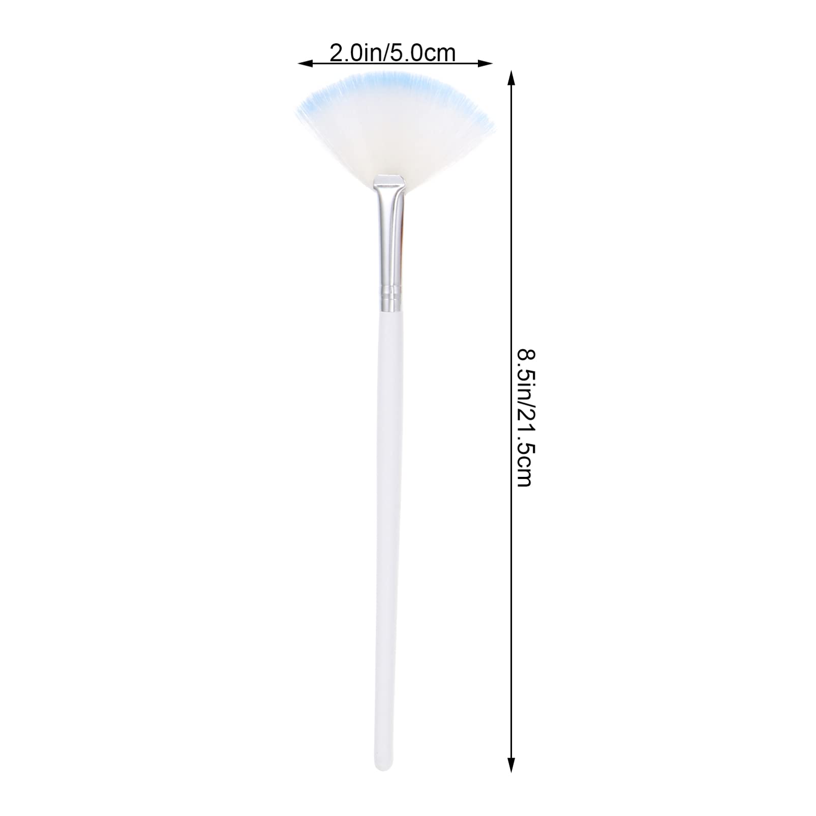 BIUDECO Fan Mask Brush Set 16pcs Facial Makeup Brush Soft Fan Alicator Tools Cosmetics Brush Set for Highlighting Festival Teenagers