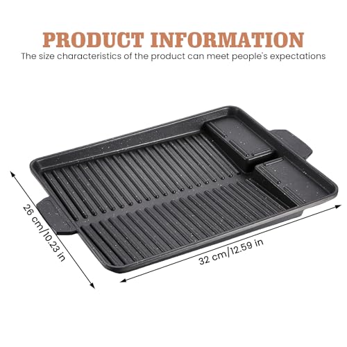 Plaque de cuisson en fonte compatible induction pour éliminer les aliments attachés