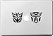 Vati Hojas desprendibles Creativas Transformers Sticker Decal Skin Arte Negro para Apple Macbook Pro Aire Mac 13" 15" Pulgadas/Unibody 13" 15" Pulgadas Portátil