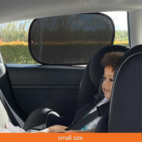 Image of Baby Uma Car Window Shades (2 Pack) - 15.4″ x 25.8″, UPF 50+ Car Window Covers, 99% UVB + 94% UVA Protection, Static Cling Sun Shade with Travel Bag (Large)
