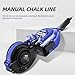 Chalk Line, Manual Chalk Line Tool Carpenter Ink Marker Scribes with 98.4ft Chalk Reel, Professional Chalk Line Reel for Woodworking Construction Tools