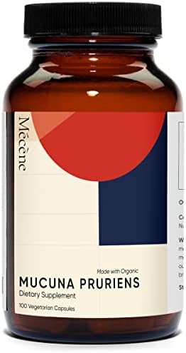 Made with Organic Mucuna Pruriens, Dopamine Boosting Supplement, Mucuna Pruriens Capsules from Velvet Beans, 100 Vegetarian Capsules, Dopamine Precursor