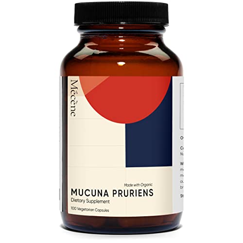 Made with Organic Mucuna Pruriens, Dopamine Supplement, Mucuna Pruriens Capsules, from Velvet Beans, 100 Vegetarian Capsules, Dopamine Precursor