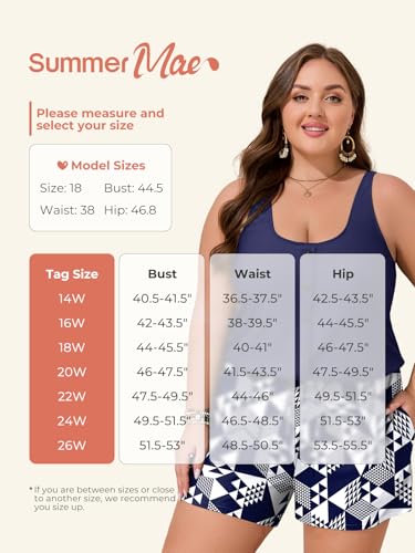 Image of Summer Mae Plus Size Swim Romper One Piece Swimsuit Women Blouson Bathing Suit with Pockets 2026 Modest Swimwear
