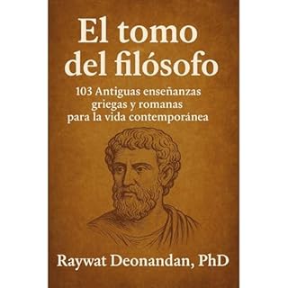 El tomo del filósofo Audiolibro Por Raywat Deonandan arte de portada