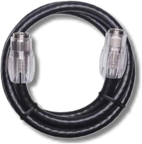 PCT International RG-6 Tri-Shield Coaxial Cable, 6 Feet, Male-to-Male Connector, Black (W/Sleeve, Black, 48)