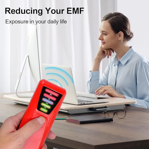 Medidor EMF con pantalla LED y amplio rango de frecuencia miniatura 4