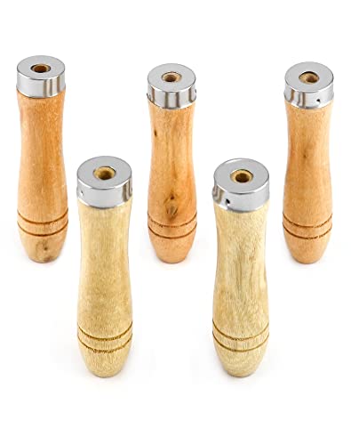 Qwork WD7630 Wooden File Handle With Strong Metal Collars thumb #6