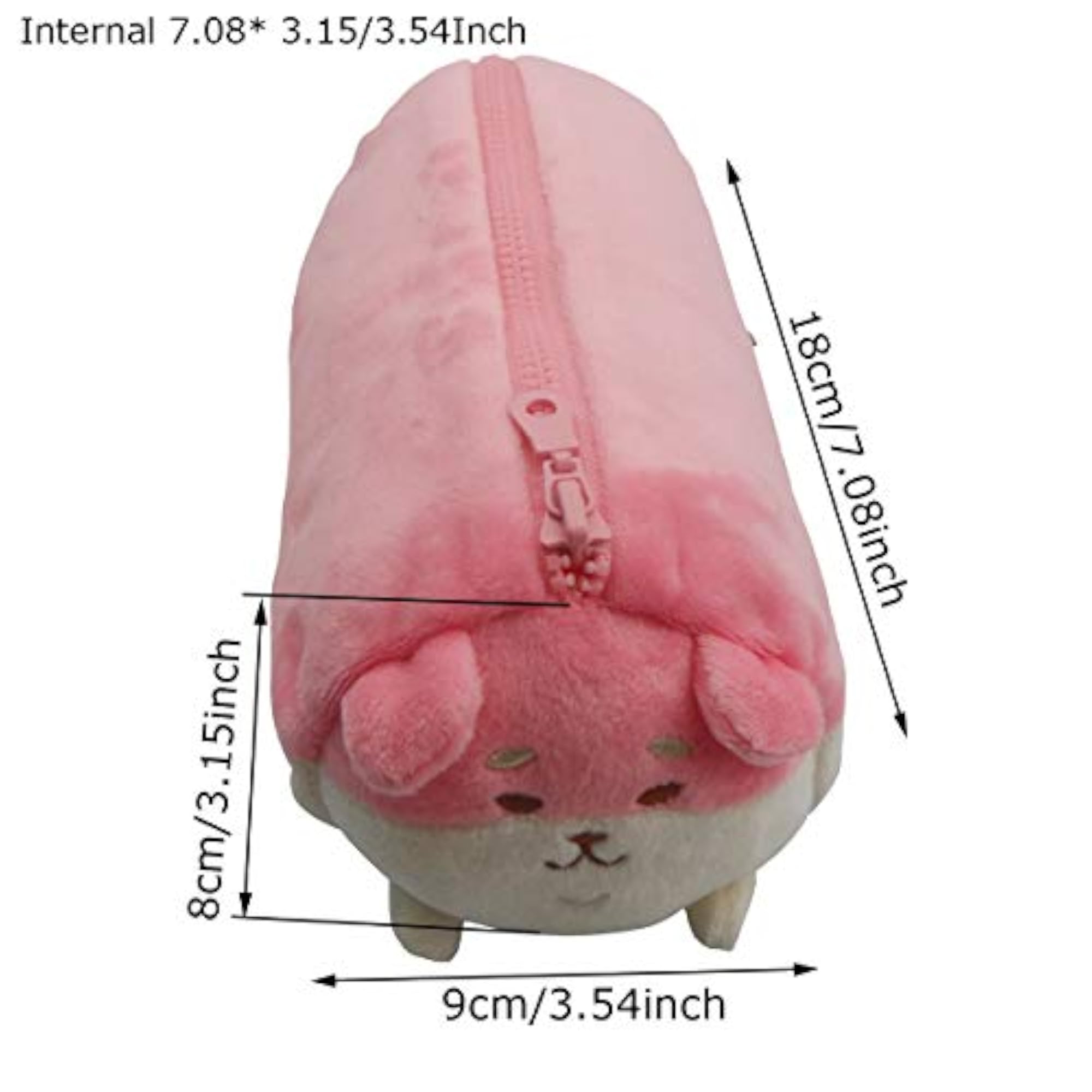 Corgi Plush Animal Pencil Case, Cute Dog Design for Girls