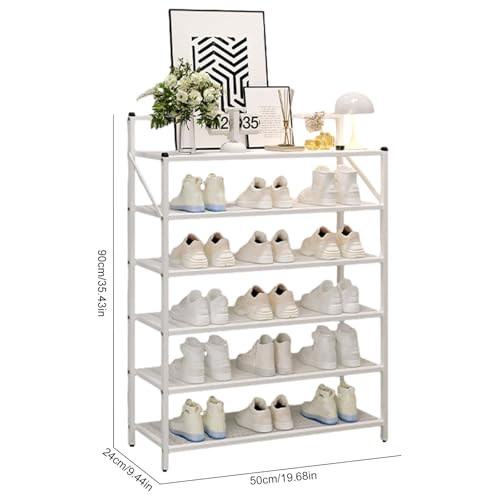 Meuble chaussures pliable plusieurs niveaux en acier durable pour optimiser l'espace