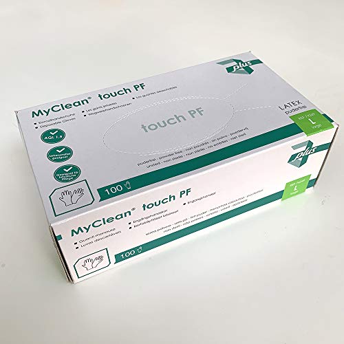 MaiMed MyClean touch PF Latexhandschuhe weiß Einmalhandschuhe puderfrei Einweghandschuhe