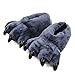 SHJMANSY Cute Zapatillas Peluche De Animales - Lindo Garra De Oso Pantuflas - Regalo Zapatos por Casa - Adultos Y Niños - Hombre Y Mujer Regalo, Navy Blue, 35-39