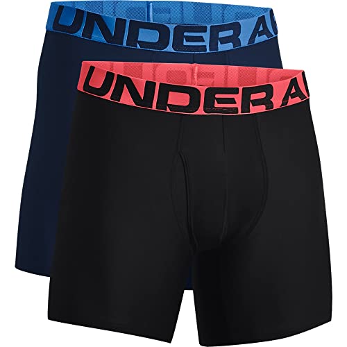 Image of Under Armour mens Multi-pack Performance Tech Boxerjock Brief, 6 inch Inseam, All-day Comfort & Soft