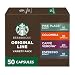 Starbucks by Nespresso, Intense Variety Pack (50-count single serve capsules, 10 of each flavor, compatible with Nespresso Original Line System)