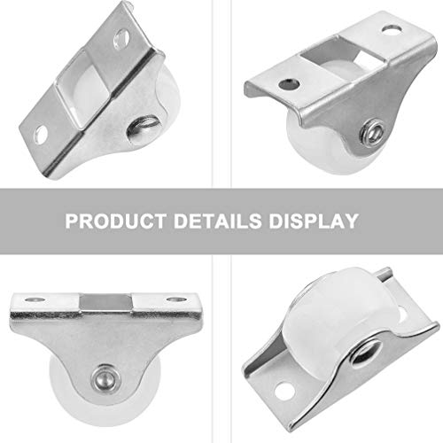 DOITOOL 24PCS Gaveta Gaveta Móveis Rodízio de Rodas de Ferro DIY Silencioso Rodízio Durável Swivel R