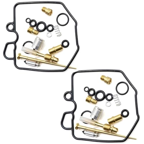 Image of SecosAutoparts 2Pcs Carburetor Rebuild Kit Compatible with Honda CM400 CM400T CM400C CM400E 1980 1981 Main Jet #118#72 & Needle # D329