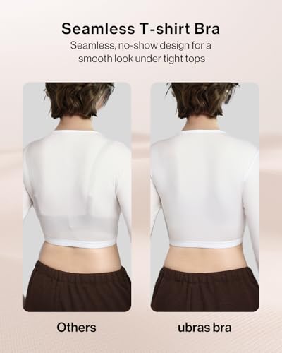 Image of Ubras Seamless Bras for Women Light Support Wireless Bralette Comfortable Soft Smooth Pull On Bras