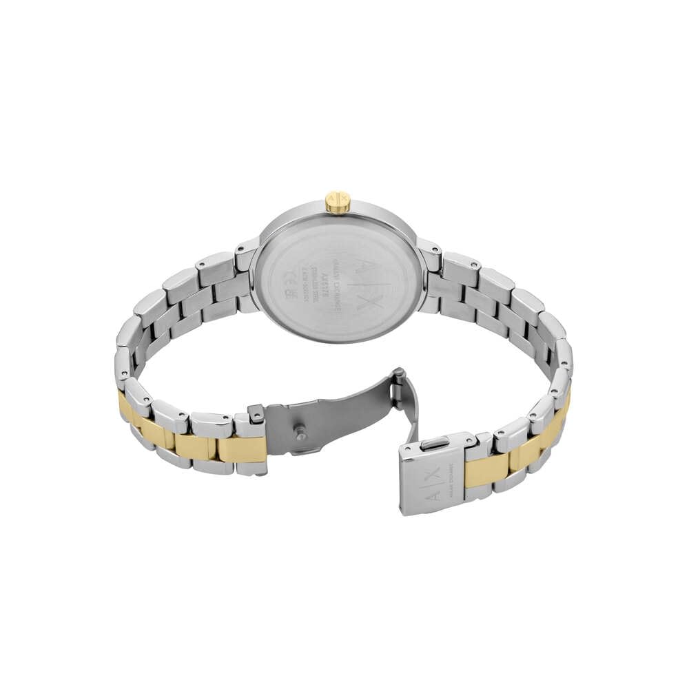 Armani Exchange Orologio da donna, Movimento al quarzo a due lancette e cassa da 36 mm con cinturino in acciaio o pelle