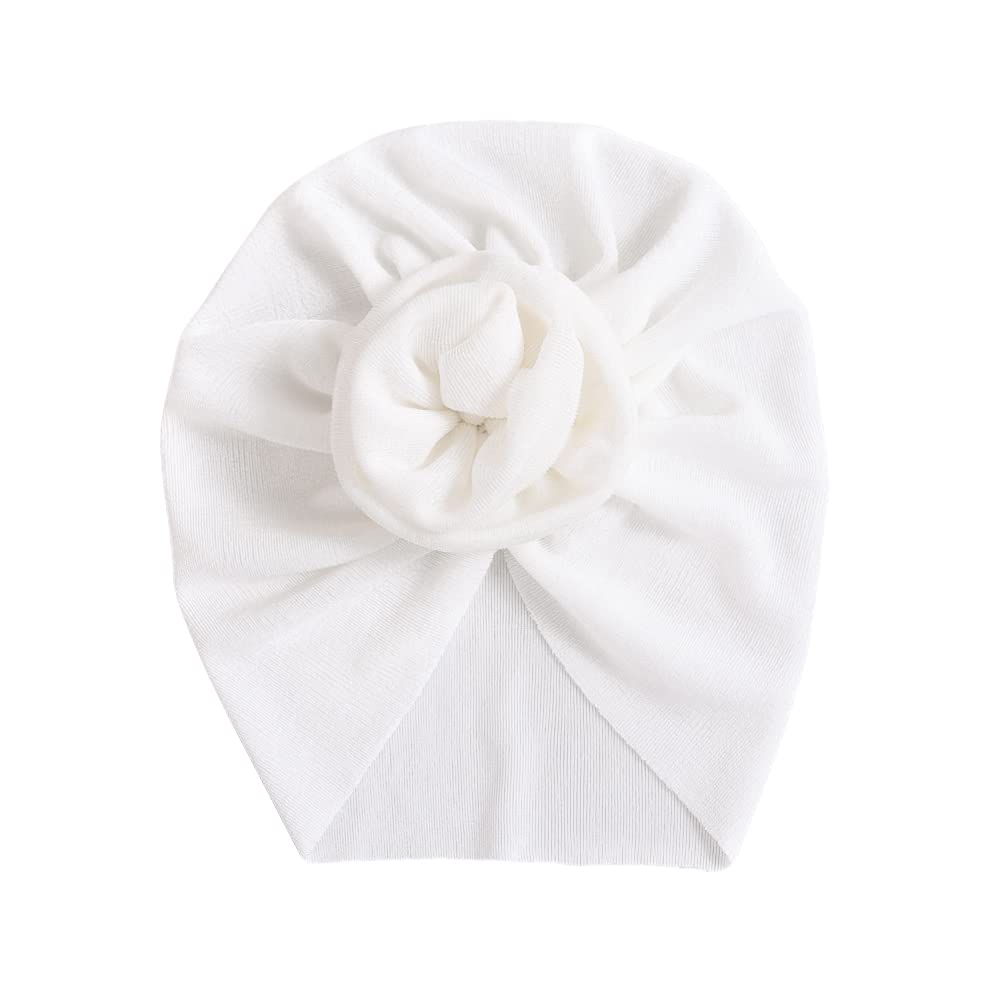 Gorro de algodón suave y bonito para bebés recién nacidos, con lazo