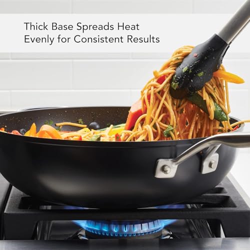 Image of KitchenAid Hard-Anodized Nonstick Stir Fry Pan /Wok, 12.25-Inch, Matte Black