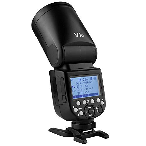 Image of Godox V1-C V1 Li-on TTL On-Camera Round Flash Speedlight Compatible with Canon
