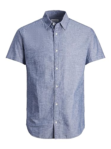 Jack & Jones Jungen Hemd Jjelinen Shirt Ss Sn Jnr EU 140 12248938,Faded...