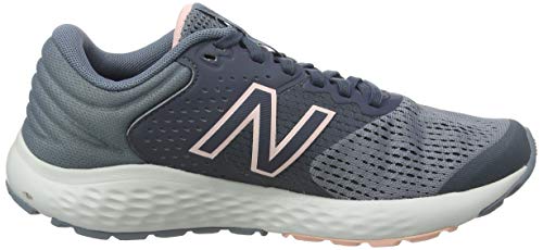 New Balance Women's 520 V7 Running Shoe, Grey/Silver/Teal, 8.5 #TOP5