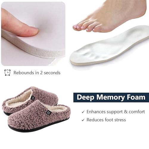 RockDove Women's Plush Retreat Sherpa Fleece Clog Slipper4