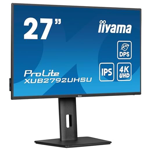 iiyama Prolite XUB2792UHSU-B6 68,45cm 27" IPS LED Monitor 4K UHD HDMI DP USB3.2 USB-C 15W DPS Slim-Line Höhenverstellung Pivot schwarz