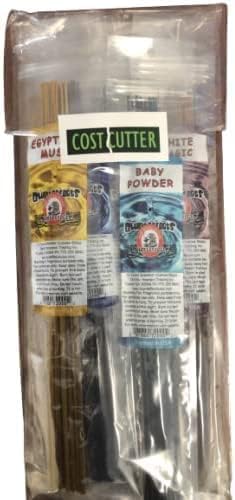 Blunteffects Hand Dipped Incense Sticks - 15 Assorted scents 12 Perfume Wands Each Pack - 180 11" Sticks