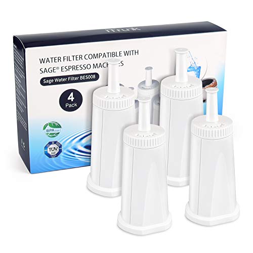 iTrunk Filtro para cafetera SES 990/980/500/878/875/880/920/810, Filtro de Agua BES008, Filtro de Agua de carbón Activo de instalación rápida y Flexible, Reemplazo para SES990 SES875 SES880