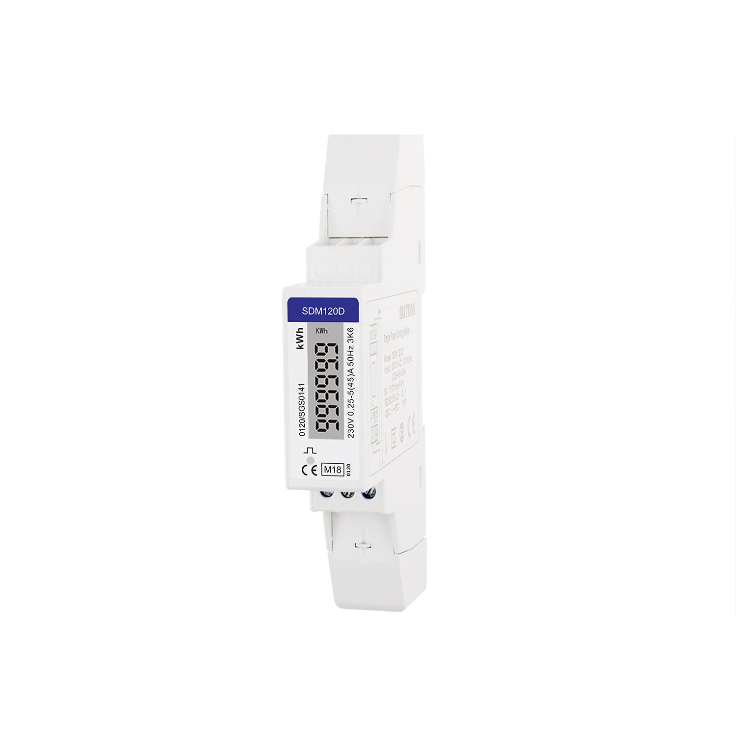 Buy EASTRON SDM120DMID Electricity Usage Meter Single Phase Pulse Output 1000imp 45A kWh