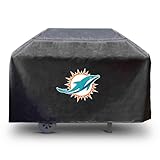 NFL-Miami Delphins Grillabdeckung, rechteckig, 172,7 x 53,3 x 88,9 cm, Schwarz