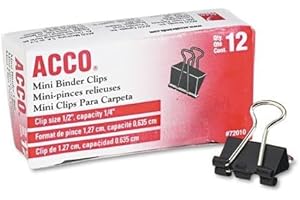 ACCO Mini Binder Clips: The Mighty Minis for Stellar Organization